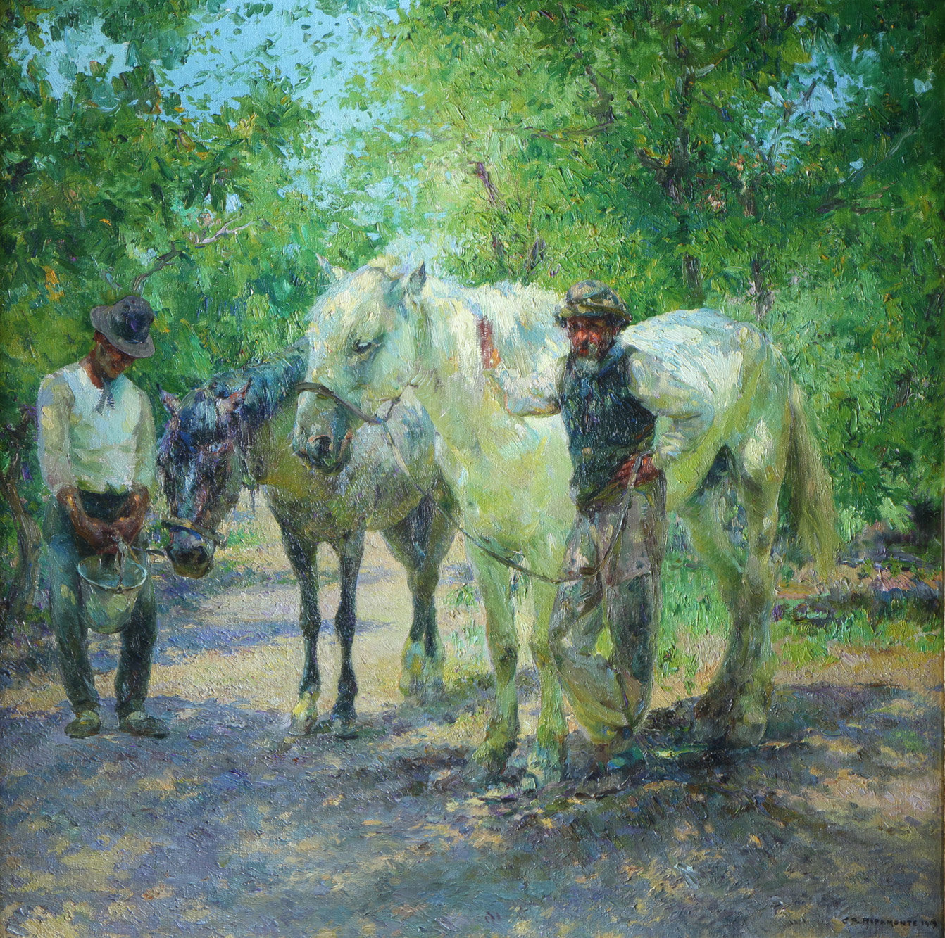 RIPAMONTE, Carlos P. 'DESCANSO A LA SOMBRA' 