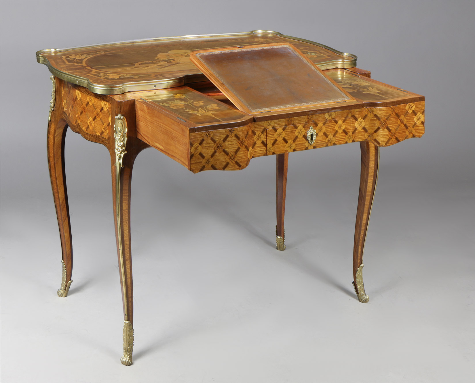  INTERESANTE 'TABLE A ECRIRE' FRANCESA EPOCA LUIS XV.