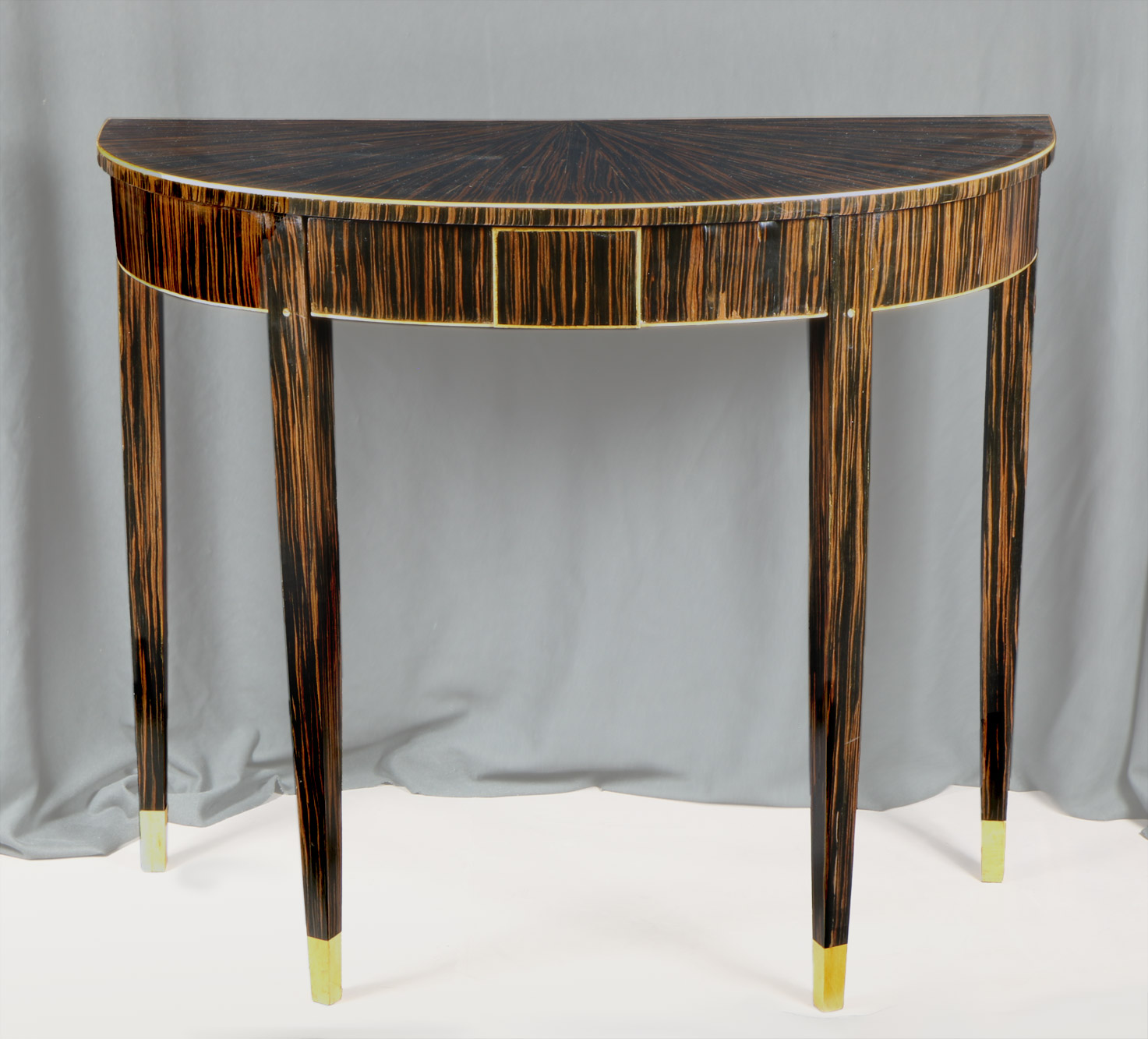 CONSOLA DEMI-LUNE ESTILO ART DECO. CONSOLA DEMI-LUNE ESTILO ART DECO.