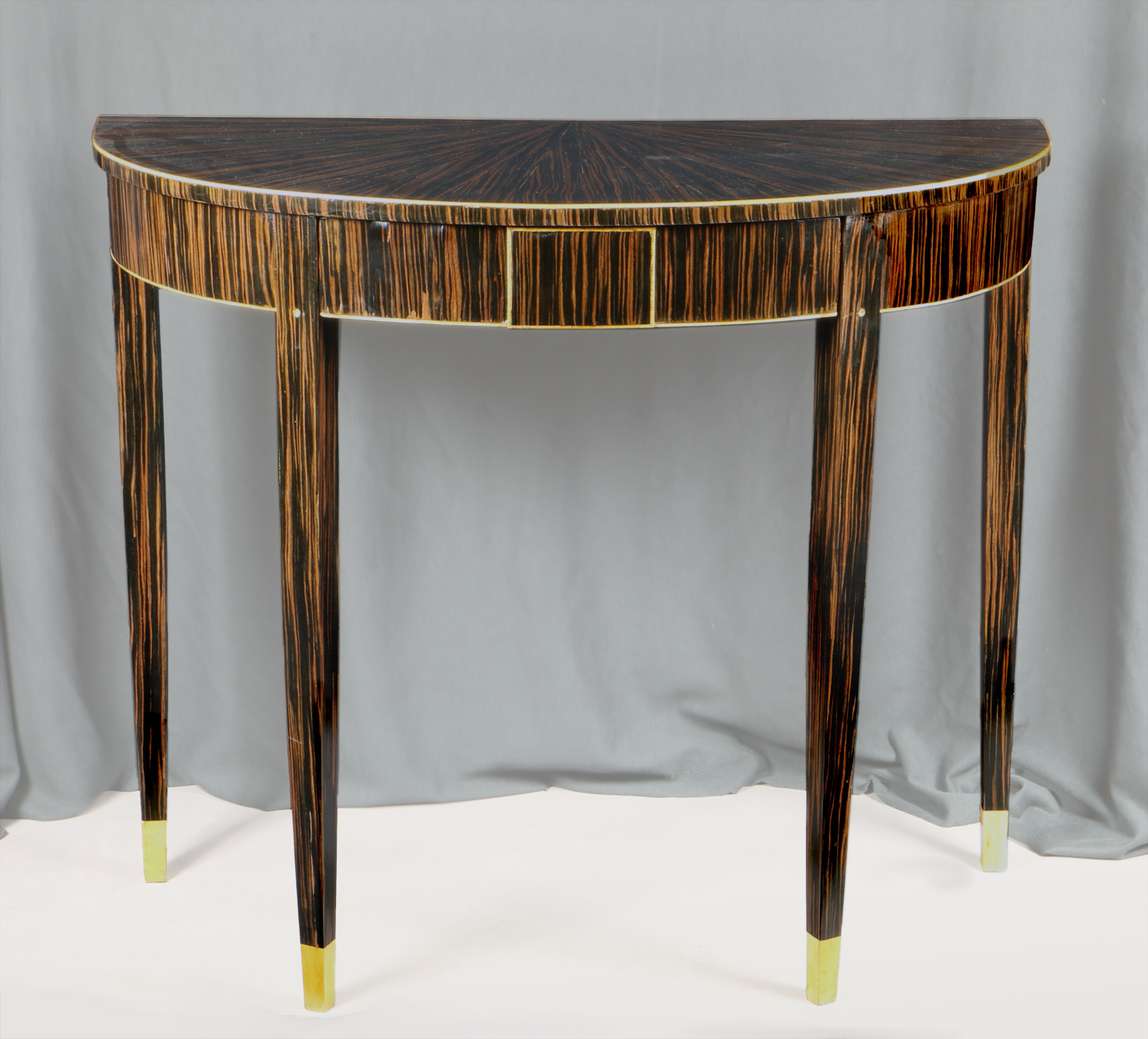 CONSOLA DEMI-LUNE ESTILO ART DECO. CONSOLA DEMI-LUNE ESTILO ART DECO.