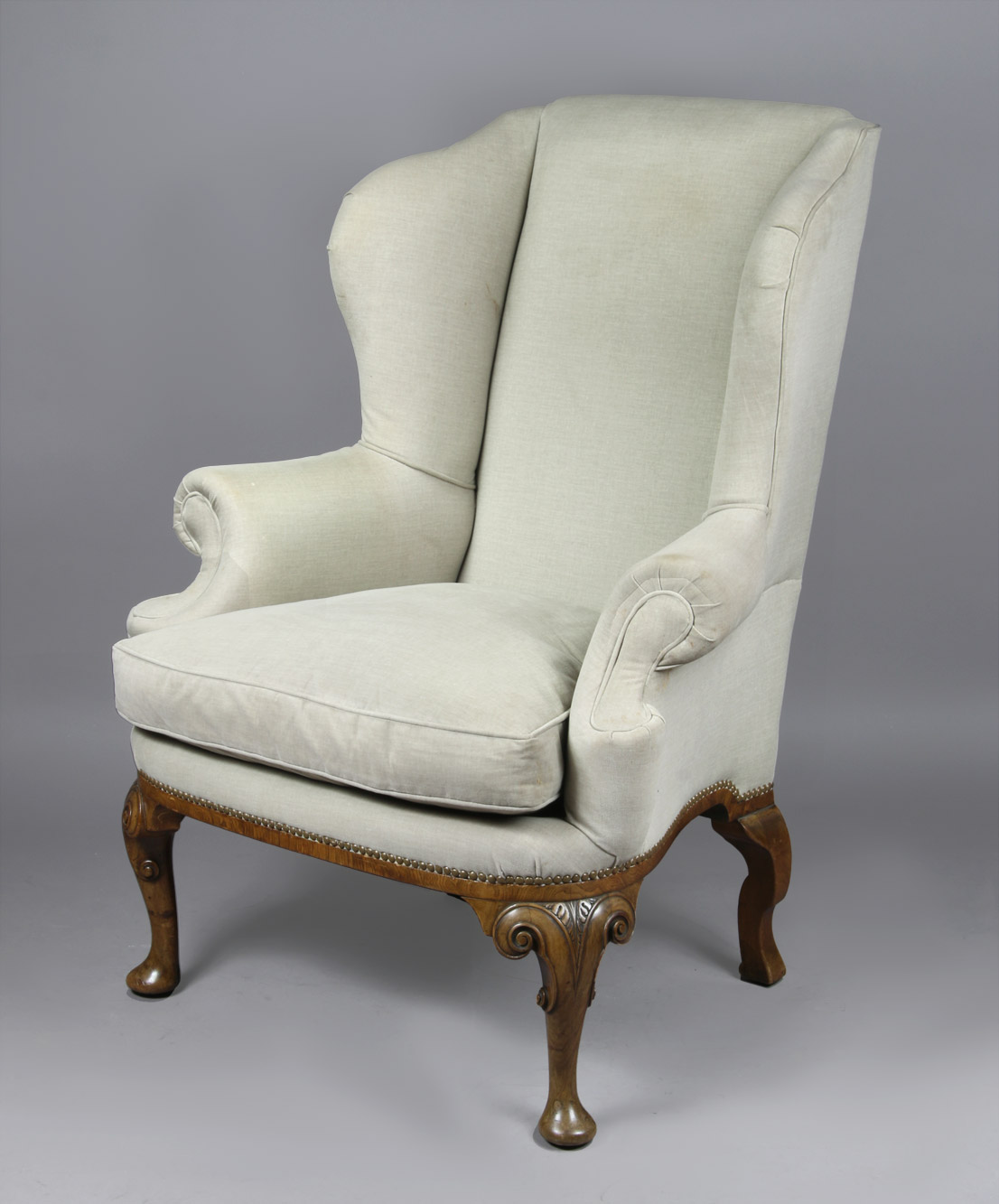  SILLON BERGERE INGLES DE ESTILO QUEEN ANNE.