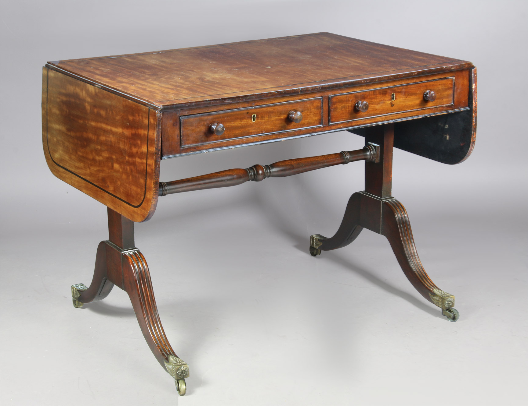 ANTIGUA 'SOFA-TABLE' INGLESA DE EPOCA GEORGE IV. ANTIGUA 'SOFA-TABLE' INGLESA DE EPOCA GEORGE IV.