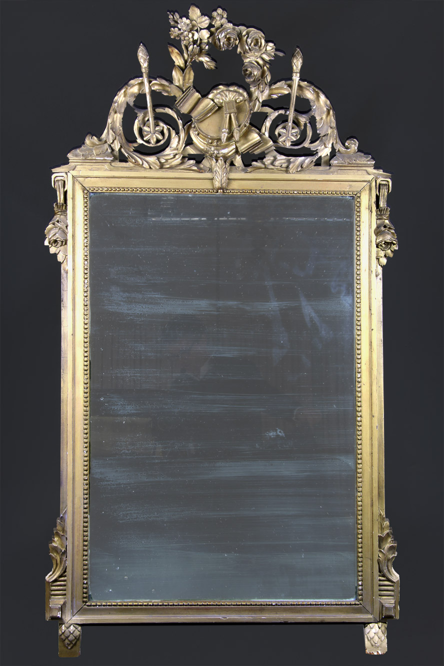  ANTIGUO ESPEJO FRANCES DE ESTILO LUIS XVI.
