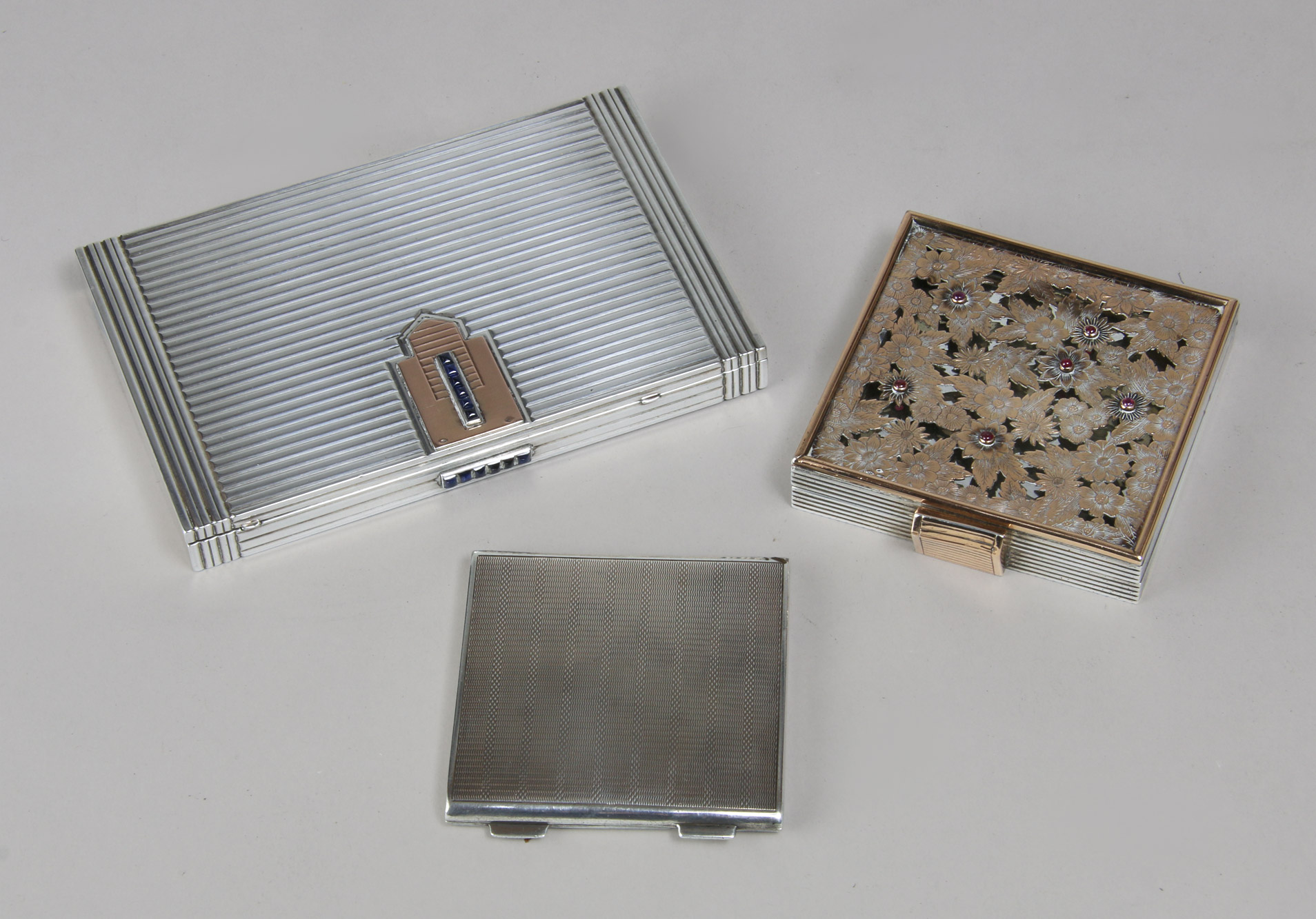 TRES 'VANITY' DE PLATA FRANCESA DIFERENTES. TRES 'VANITY' DE PLATA FRANCESA DIFERENTES.