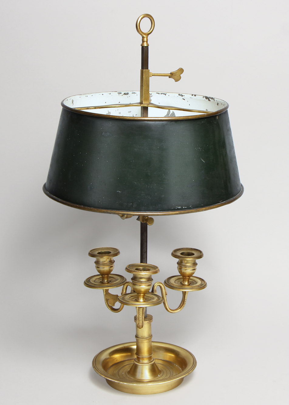  LAMPARA BOUILLOTE FRANCESA DE BRONCE PARA ESCRITORIO. 