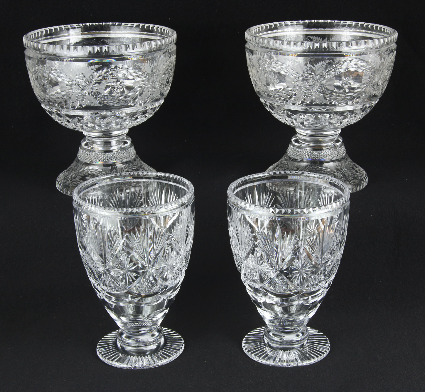 Lotes 657 y 652:
PAR DE COPONES DE CRISTAL INGLES TALLADO.
PAR DE COPONES DE CRISTAL INGLES TALLADO. Lotes 657 y 652:
PAR DE COPONES DE CRISTAL INGLES TALLADO.
PAR DE COPONES DE CRISTAL INGLES TALLADO.