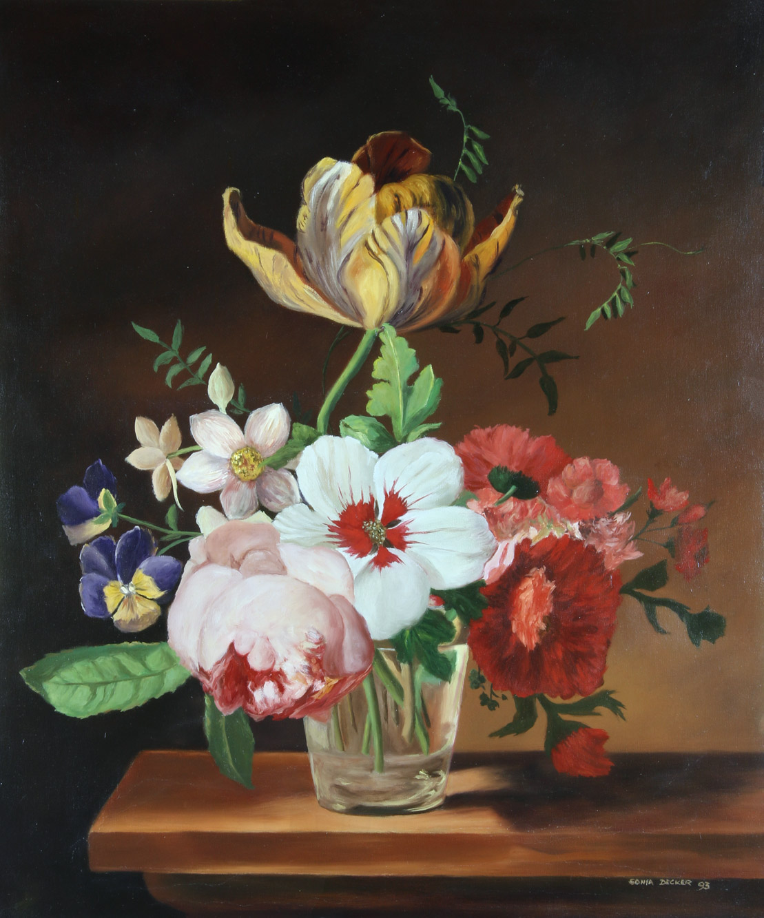 DECKER, Sonia 'VASO CON FLORES' 