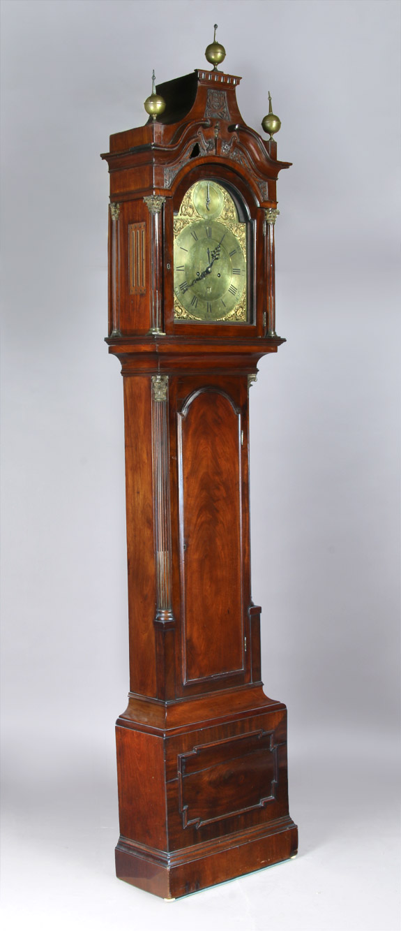  ANTIGUO GRANDFATHER CLOCK INGLES DEL SIGLO XVIII.