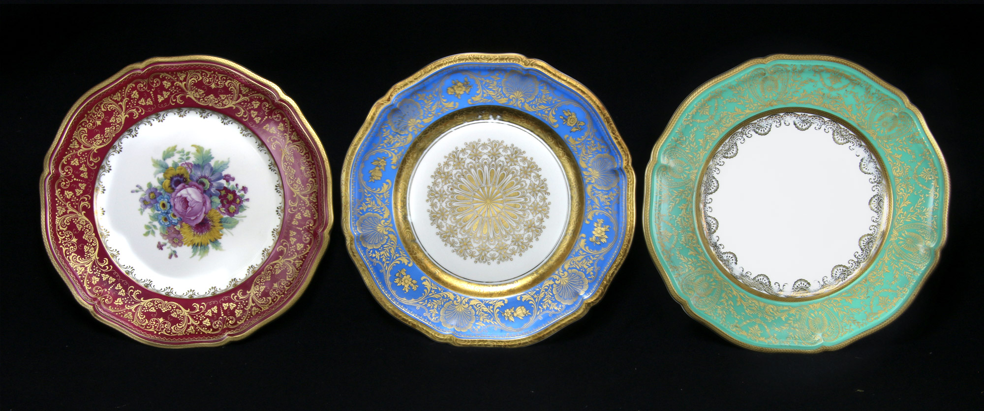  DOCE PLATOS DE PORCELANA ALEMANA ROSENTHAL PARA COMIDA. 