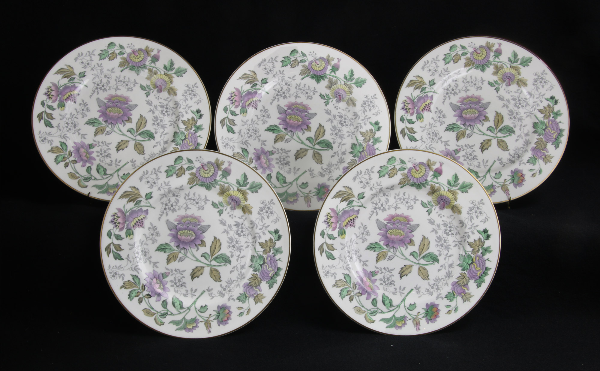  ONCE PLATOS DE PORCELANA INGLESA WEDGWOOD PARA COMIDA. 