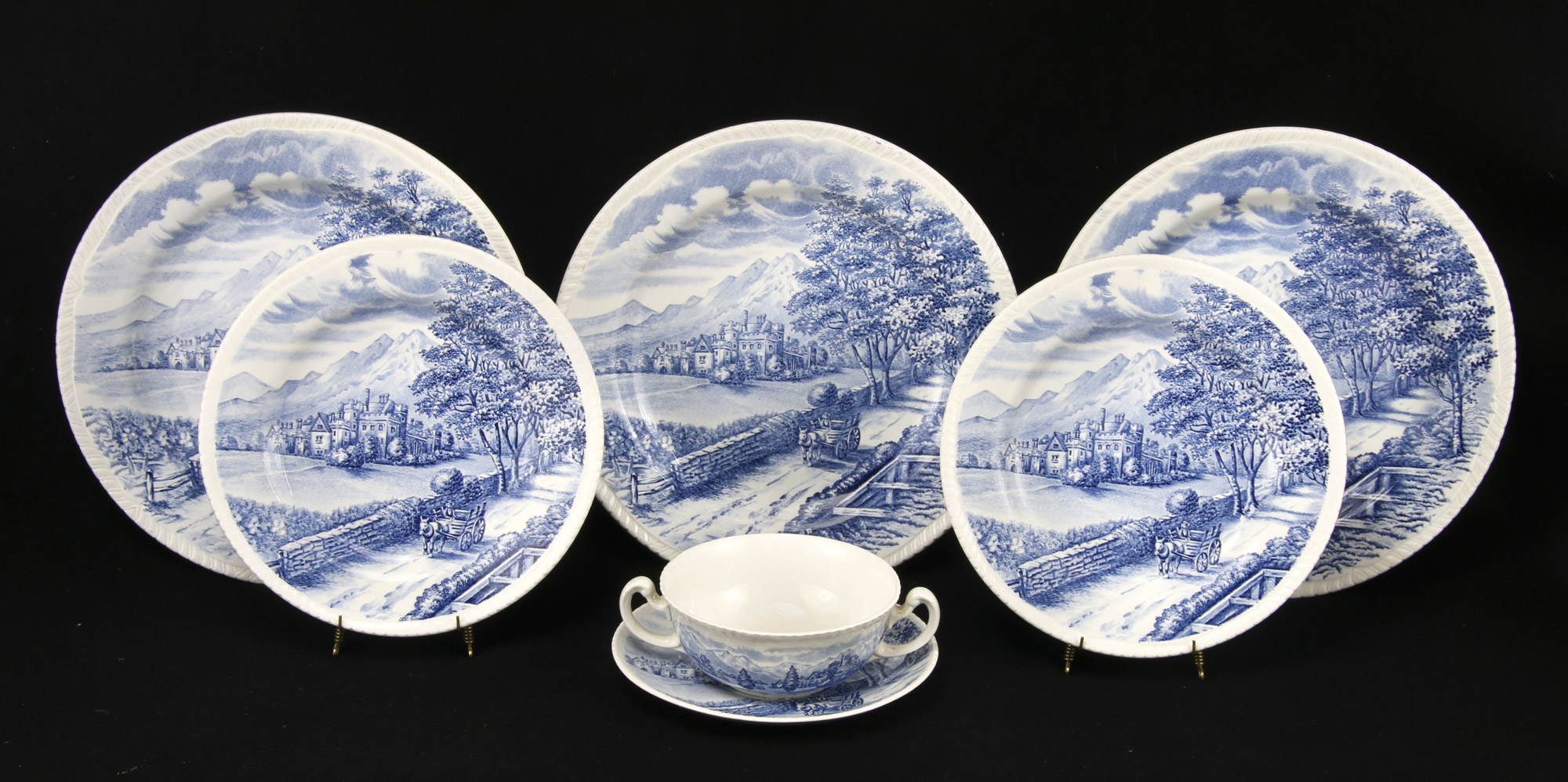  JUEGO DE LOZA INGLESA WOOD PARA MESA. 