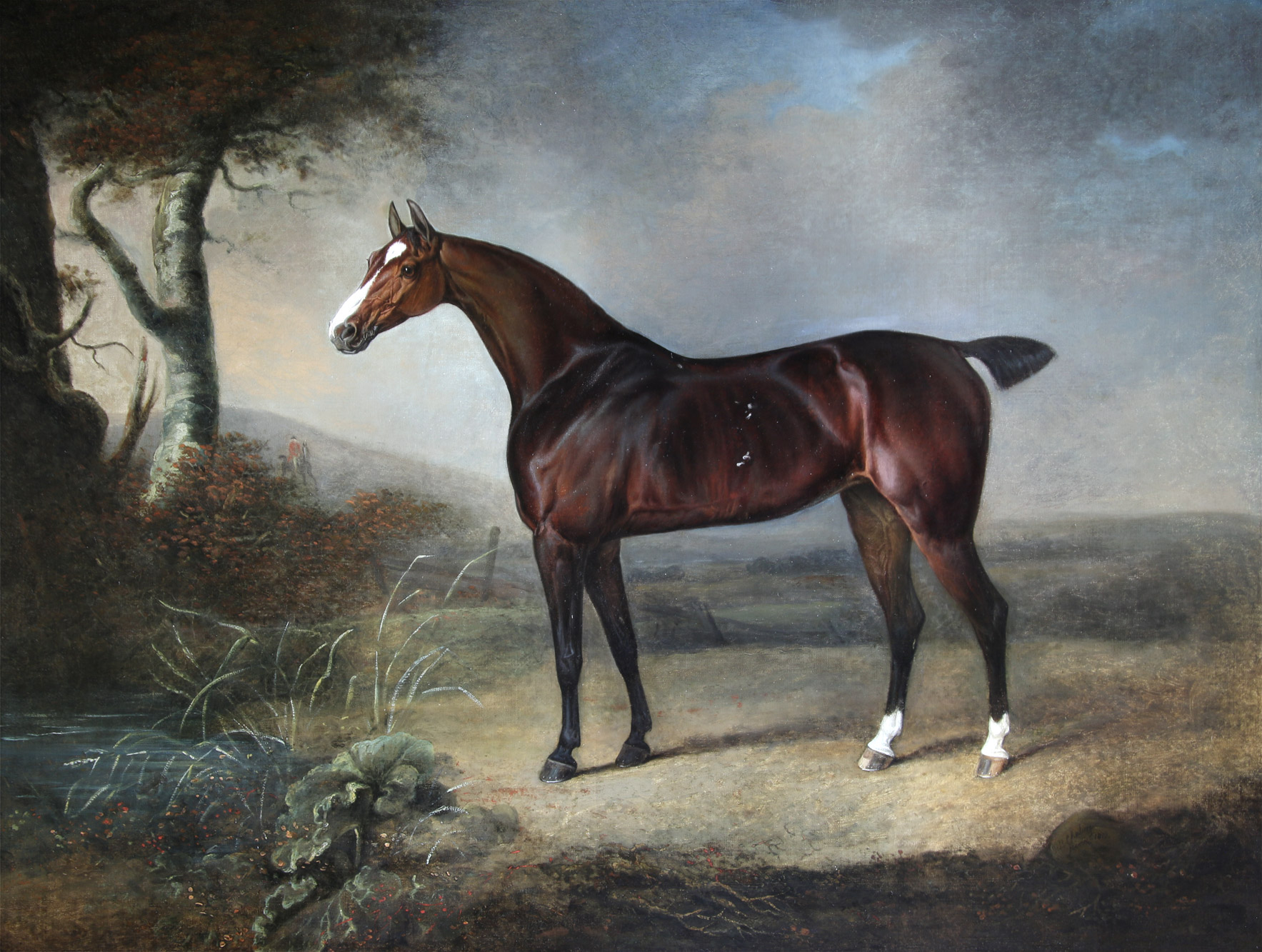 CHALON, Henry Bernard 'HORSE IN A LANDSCAPE'