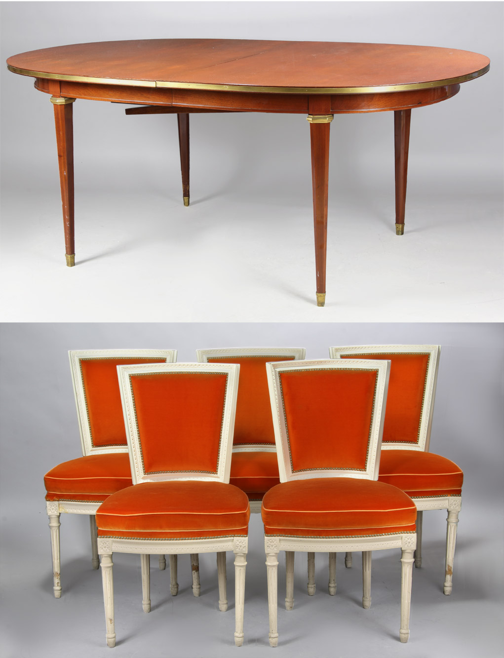 JUEGO DE COMEDOR DE ESTILO FRANCES LUIS XVI. JUEGO DE COMEDOR DE ESTILO FRANCES LUIS XVI.