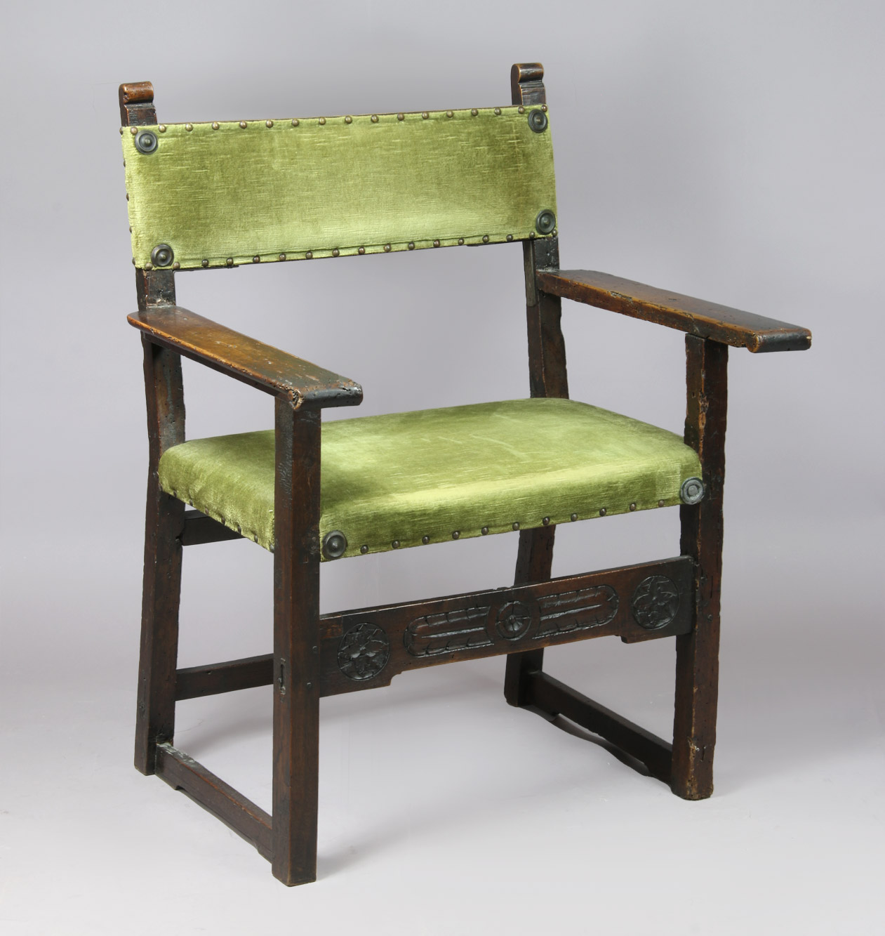 ANTIGUO SILLON CONVENTUAL ESPAÑOL DEL SIGLO XVII. ANTIGUO SILLON CONVENTUAL ESPAÑOL DEL SIGLO XVII.