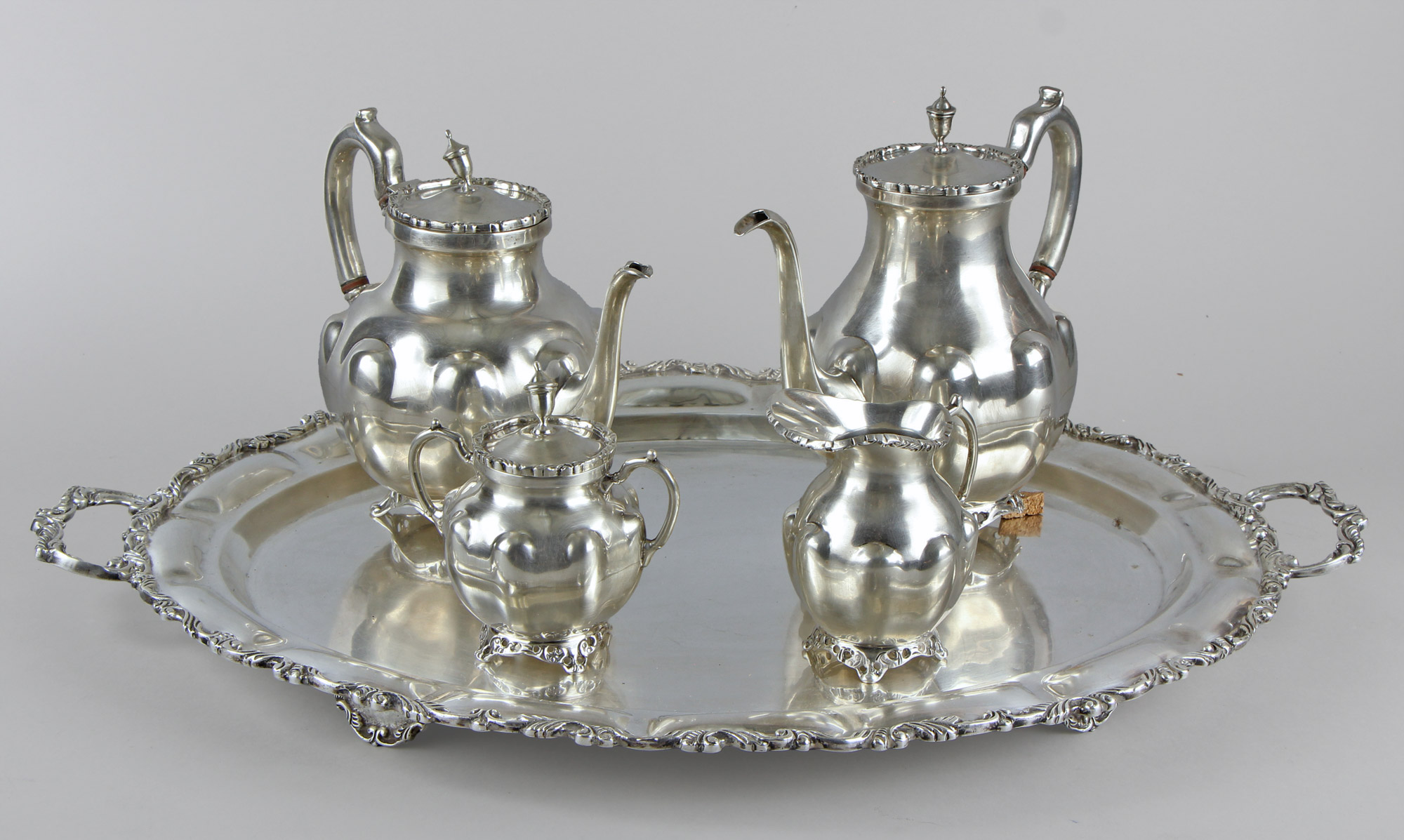  JUEGO DE PLATA MEXICANA STERLING 925 SELLADA PARA TE Y CAFE.