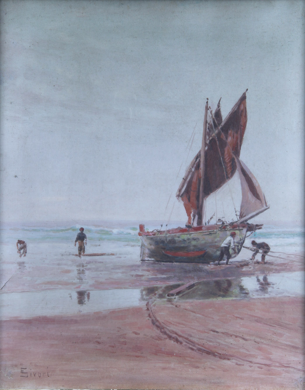 SIVORI, Eduardo 'VELERO EN LA COSTA'