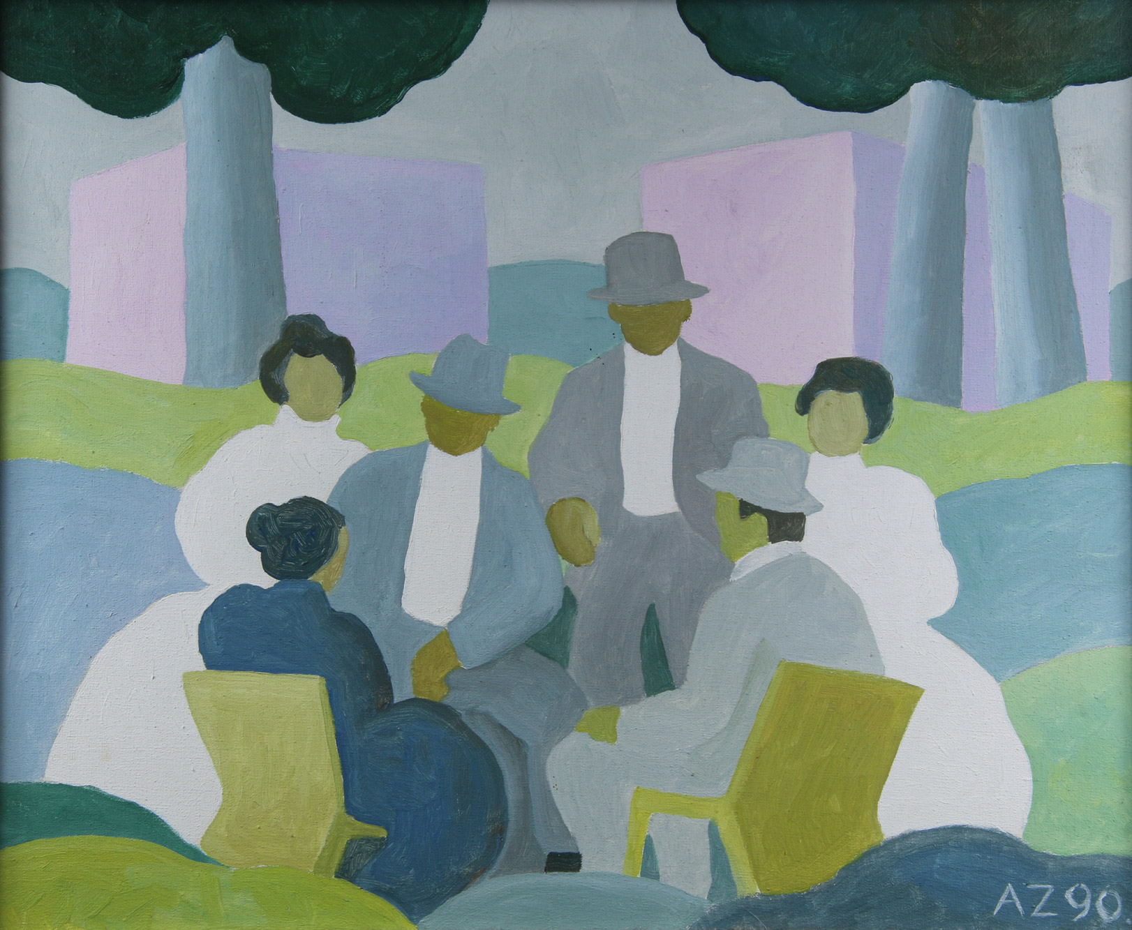 ZORRILLA DE SAN MARTIN, Alfredo 'REUNION EN EL BOSQUE' ZORRILLA DE SAN MARTIN, Alfredo 'REUNION EN EL BOSQUE'