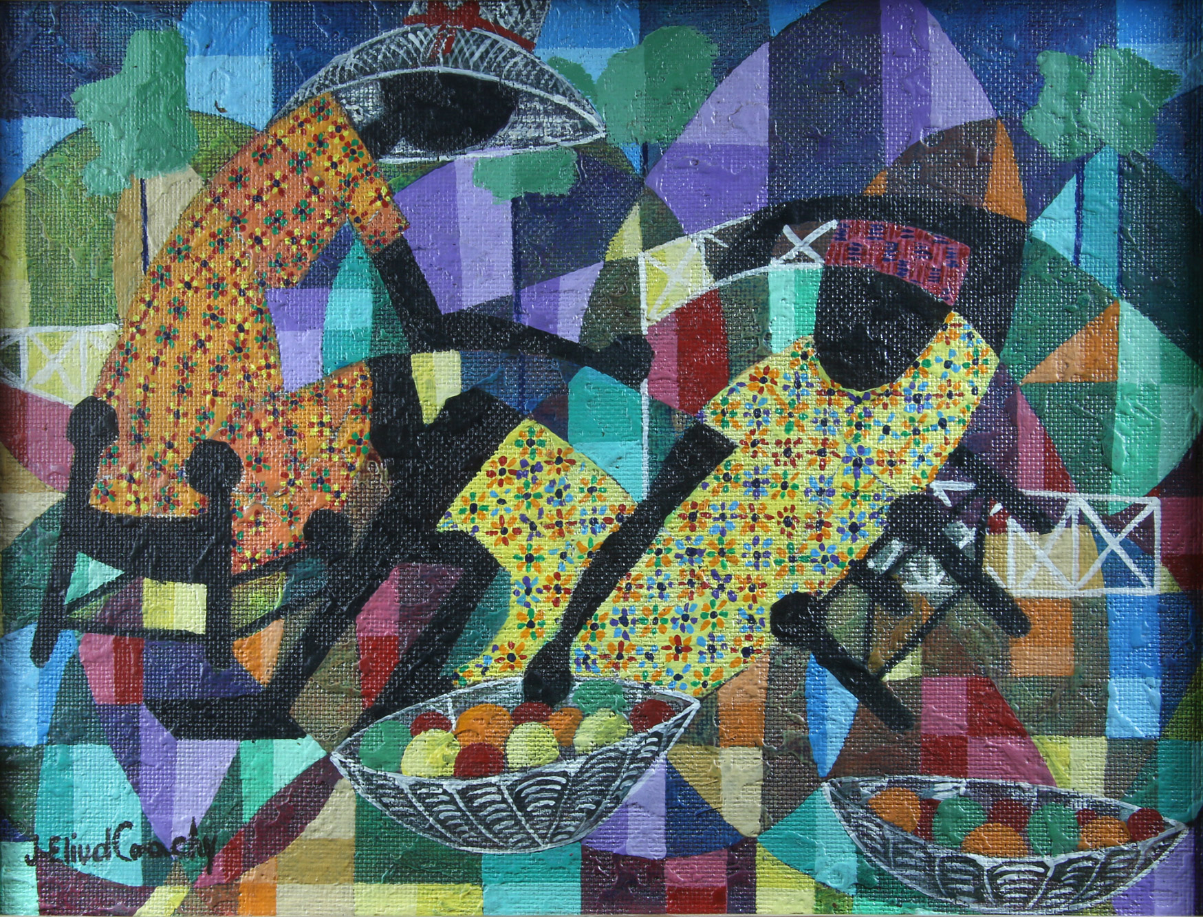 COACHY Jean Eliud 'MUJERES CON CANASTOS DE FRUTAS' COACHY Jean Eliud 'MUJERES CON CANASTOS DE FRUTAS'