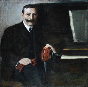 Lote 124: FADER, Fernando 'RETRATO DE CABALLERO' 