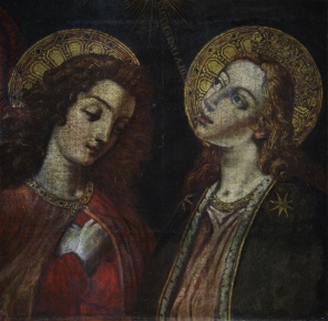 Lote 34: ANONIMO 'LA VIRGEN Y SAN GABRIEL' 