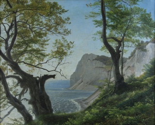 Lote 89: AAGAARD, Carl Frederik  'PAISAJE DE COSTA CON ACANTILADOS' 