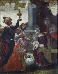 Lote 33: ANONIMO 'LA ADORACION DE LOS REYES' 