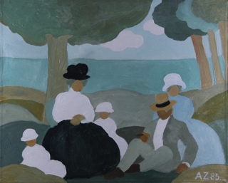 Lote 161: ZORRILLA DE SAN MARTIN, Alfredo 'REUNION FAMILIAR'