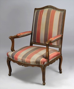 Lote 452: ANTIGUO SILLON FRANCES DE ESTILO REGENCE. ANTIGUO SILLON FRANCES DE ESTILO REGENCE.