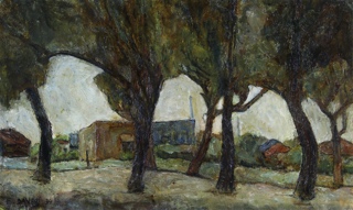 Lote 136: DANERI, Eugenio 'PAISAJE SAAVEDRA'