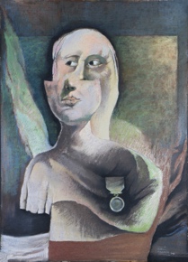 Lote 166: ALONSO, Raúl 'FIGURA CON MEDALLA' 