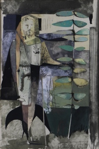 Lote 175: BATLLE PLANAS, Juan 'COMPOSICION CON FIGURA' 