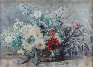 Lote 66: RIVOIRE, François 'CANASTA CON FLORES' 