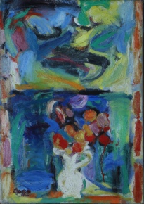 Lote 119: RUSSO, Raúl 'FLORES EN LA VENTANA' 