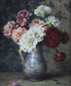 Lote 18: FILLIARD, Ernest  'JARRA CON CLAVELES' 