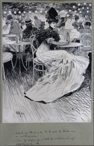 Lote 101: PEZILLA, Mario  'ESCENA DE LA BELLE EPOQUE' 