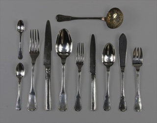 Lote 521: JUEGO DE CUBIERTOS DE PLATA FRANCESA TETARD.  JUEGO DE CUBIERTOS DE PLATA FRANCESA TETARD. 