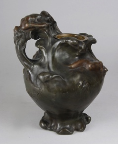 Lote 834: SOMME, Theophile François FLORERO ART NOUVEAU DE PETIT BRONCE FIRMADO TH. SOMME. 