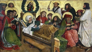 Lote 1: ANONIMO 'LA DORMICION DE LA VIRGEN' 