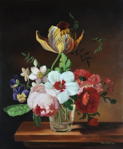Lote 189: DECKER, Sonia 'VASO CON FLORES' 