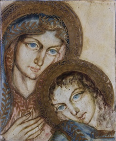 Lote 187: VALDEZ MUJICA, Carlos 'LA VIRGEN Y EL NIÑO' 