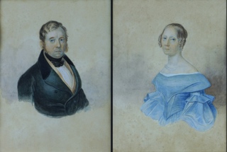 Lote 71: 'RETRATOS DE DAMA Y CABALLERO'  'RETRATOS DE DAMA Y CABALLERO' 