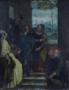 Lote 29: ANONIMO 'VISITACION DE LA VIRGEN A SANTA ISABEL' 