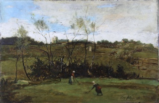 Lote 64: PELOUSE, Leon Germain 'MUJERES EN UN PAISAJE' 
