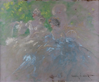 Lote 69: ICART, Louis 'MUJERES CON SOMBRILLAS' 