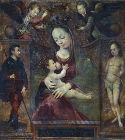 Lote 50: ANONIMO 'LA CORONACION DE LA VIRGEN '