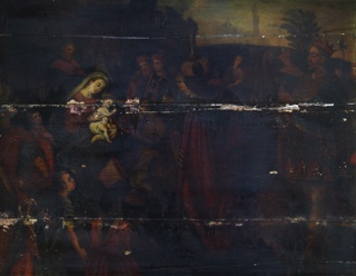 Lote 39: ANONIMO 'LA ADORACION DE LOS REYES MAGOS'