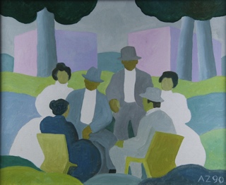 Lote 160: ZORRILLA DE SAN MARTIN, Alfredo 'REUNION EN EL BOSQUE'