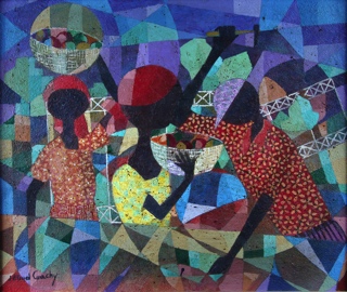 Lote 198: COACHY Jean Eliud 'VENDEDORAS DE FRUTAS'