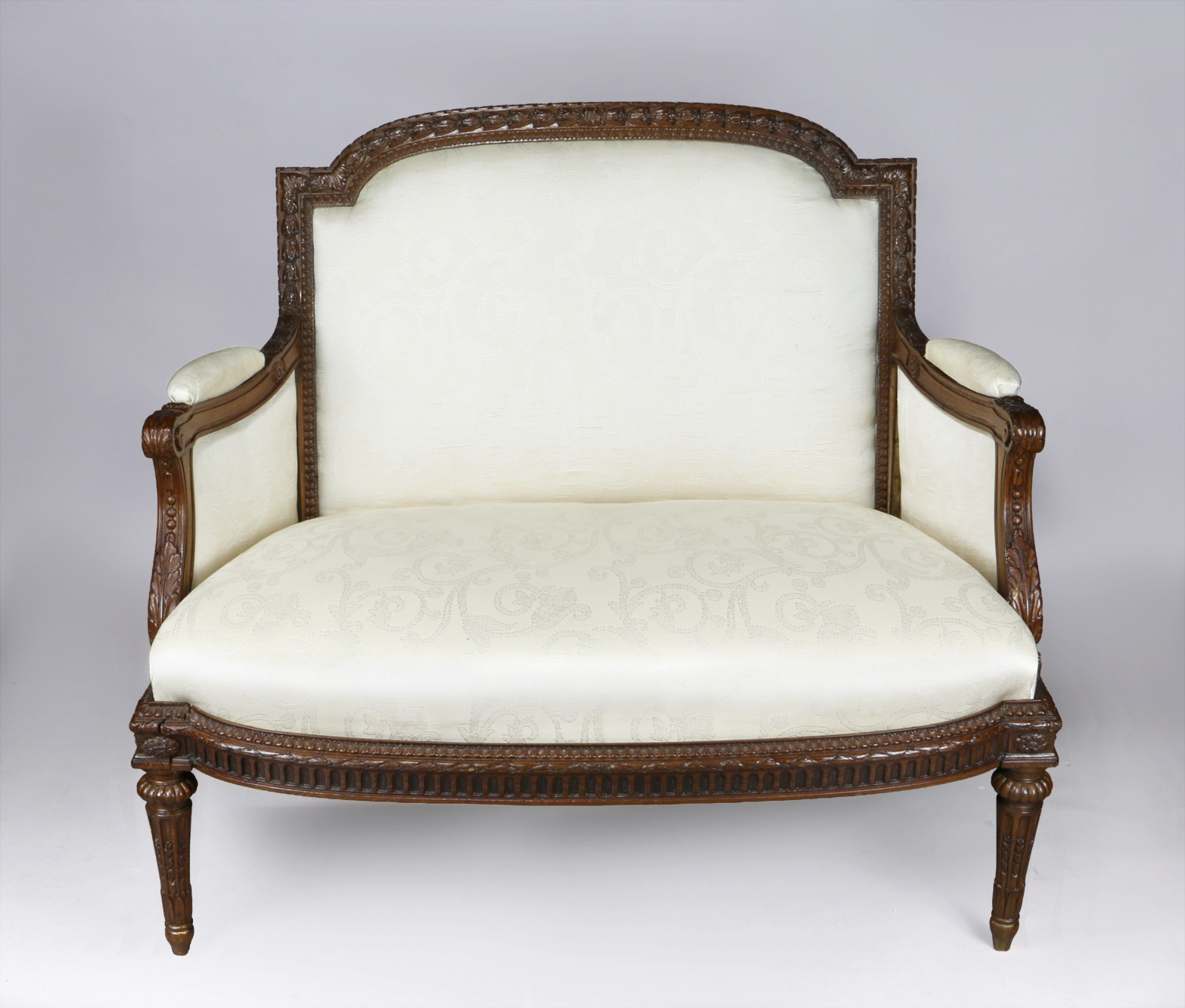 ANTIGUO SILLON MARQUISE FRANCES DE ESTILO LUIS XVI. ANTIGUO SILLON MARQUISE FRANCES DE ESTILO LUIS XVI.