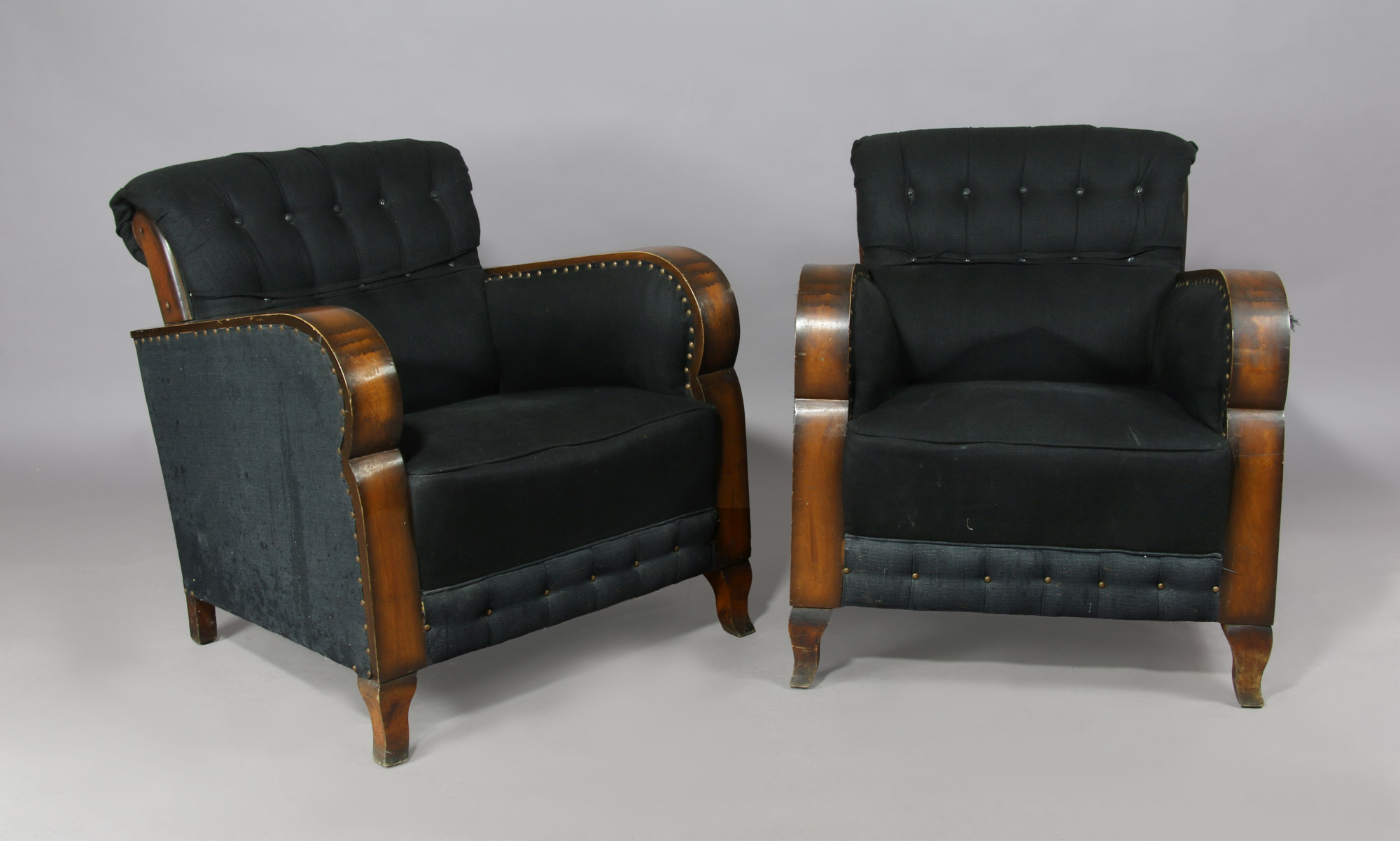 PAR DE SILLONES DE ESTILO FRANCES ART DECO. PAR DE SILLONES DE ESTILO FRANCES ART DECO.